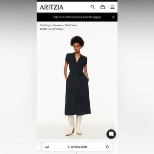 Aritzia Wilfred shirt dress size Small NWT